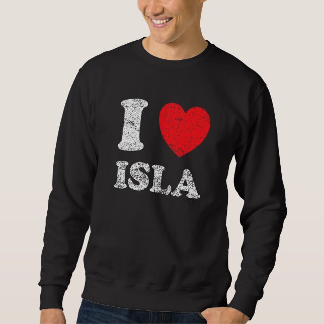 Sweatshirt Style usé grunge en détresse J'adore Isla (Devant)