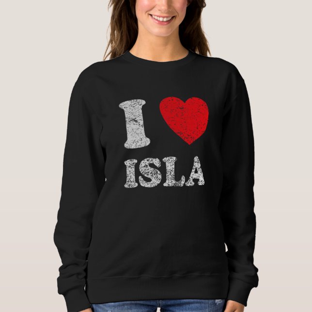 Sweatshirt Style usé grunge en détresse J'adore Isla (Devant)