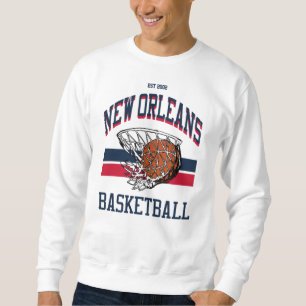 Sweatshirt Style Varsity Basketball Nouvelle-Orléans