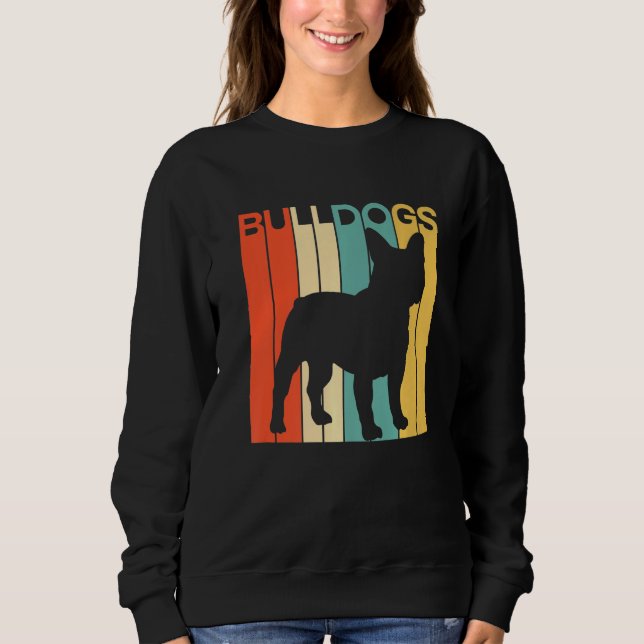 Sweatshirt Style Vintage Bulldog français - Chien parfait (Devant)