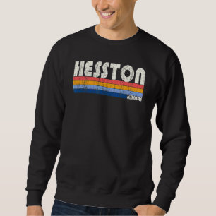 Sweatshirt Style Vintage des années 80 Hesston Kansas