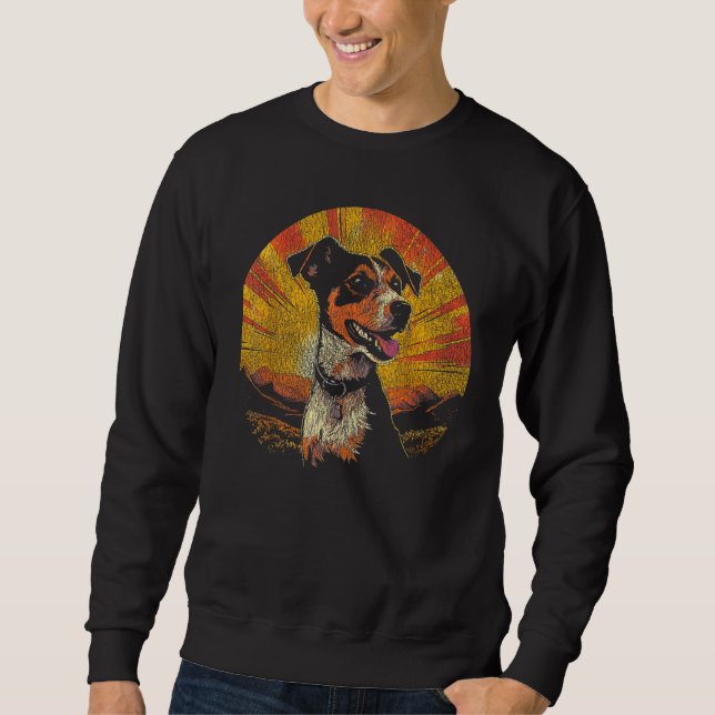 Sweatshirt Style Vintage Jack Russell Terrier (Devant)