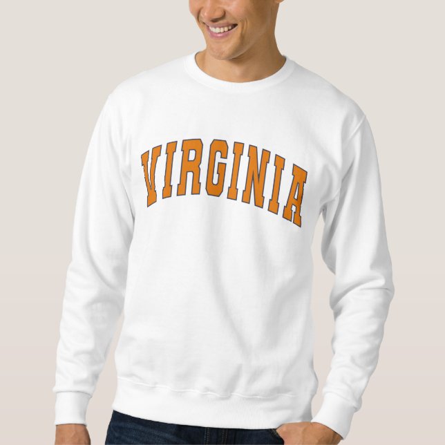 Sweatshirt Style Vintage Virginia Varsity College (Devant)
