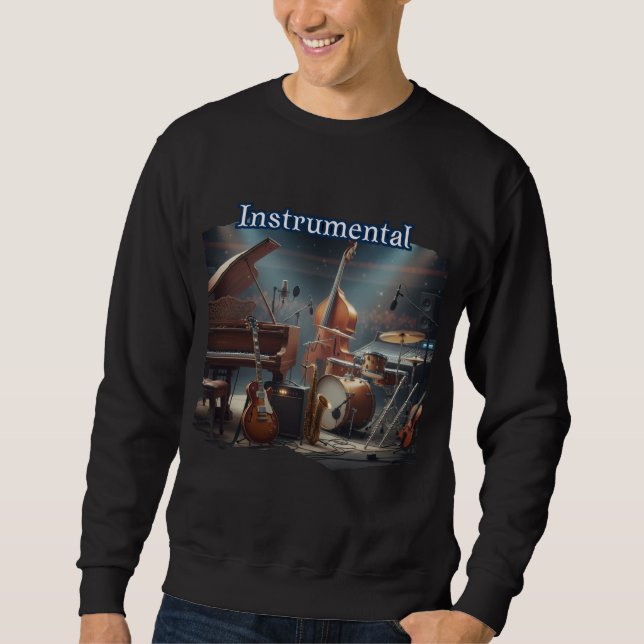 Sweatshirt Stylish and Trendy Instrumental (Devant)