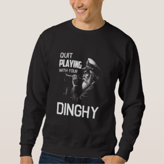 Sweatshirt Stylish Captain Dinghy Yacht Boulder Party and Qui