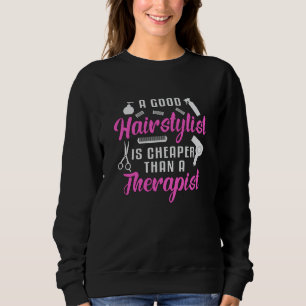 Sweatshirt Styliste De Cheveux Barber Scissors Thérapie Cadea
