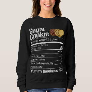 Sweatshirt Sucre Cookie Nutrition Thanksgiving Cadeau de Noël