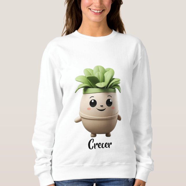 Sweatshirt Sudadera Pipo Crecer – Ilustración Inspiradora (Devant)