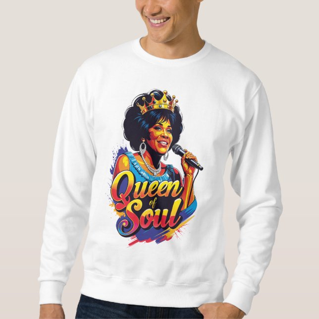 Sweatshirt Sudadera  Queen of Soul (Devant)