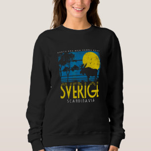 Sweatshirt Suède Scandinavie Suède Midsommar Retro Suède
