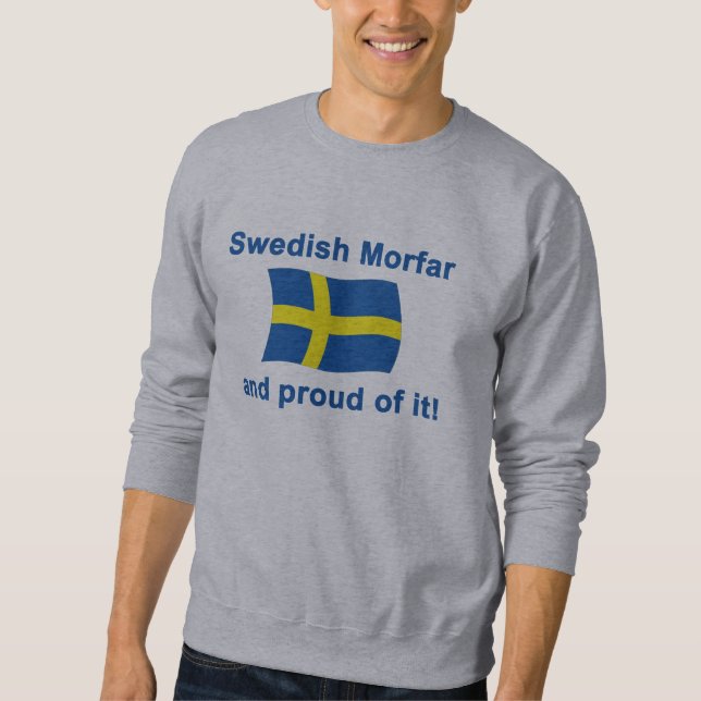 Sweatshirt Suédois fier Morfar (grand-père) (Devant)