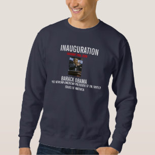 SWEATSHIRT SUEUR D'INAUGURATION DE PRÉSIDENT BARACK OBAMA