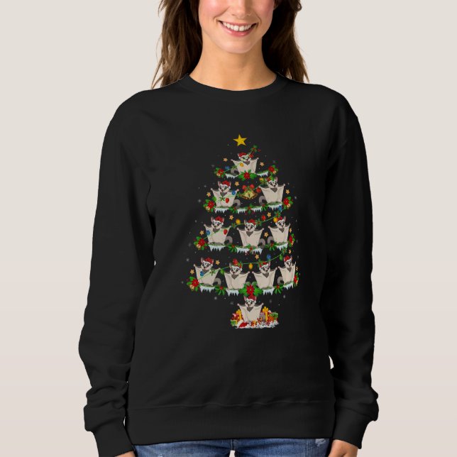 Sweatshirt Sugar Glider  Xmas Lights Sugar Glider Christmas T (Devant)