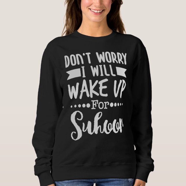 Sweatshirt Suhor Dit Iftar jeûner Ramadan Kareem Eid Isl (Devant)