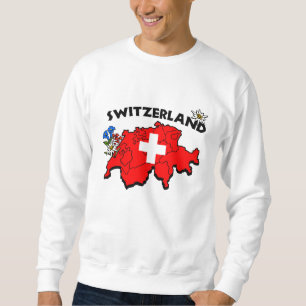 Sweatshirt suisse de carte