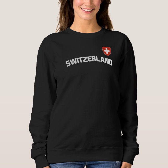 Sweatshirt Suisse Drapeau Suisse Pride International Pays (Devant)