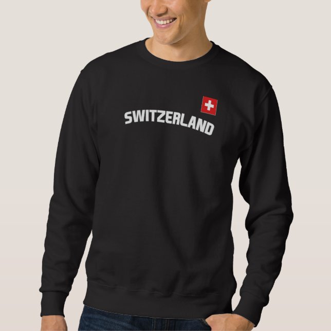 Sweatshirt Suisse Drapeau Suisse Pride International Pays (Devant)