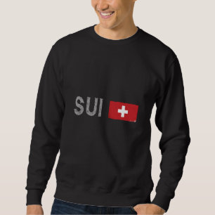 Sweatshirt Suisse Football Fan Shirt Drapeau Suisse