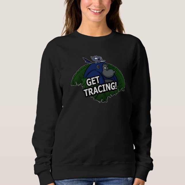 Sweatshirt Suivez ! Funny Gorilla Et Chat (Devant)