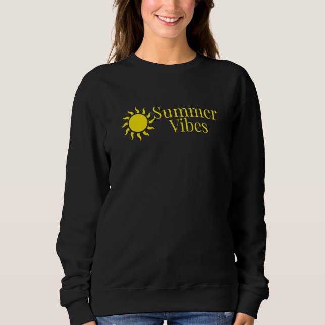 Sweatshirt Summer Vibes Beach Vacances été (Devant)