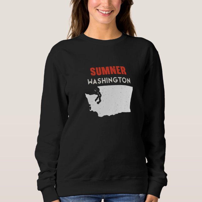 Sweatshirt Sumner Washington USA State America Travel Washing (Devant)