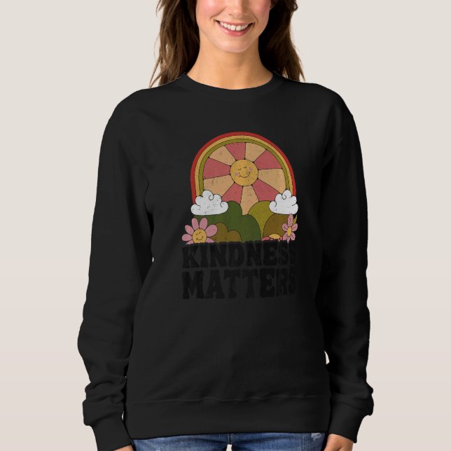 Sweatshirt Sun Anti Bullying Rainbow Kindness Matters Sped Te (Devant)