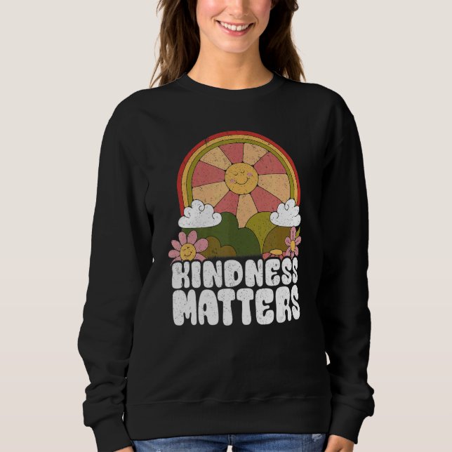 Sweatshirt Sun Anti Bullying Rainbow Kindness Matters Sped Te (Devant)