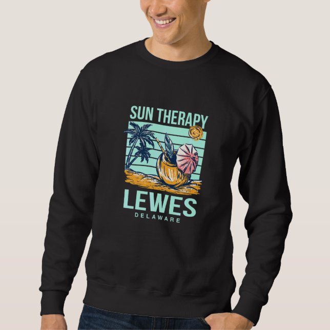 Sweatshirt Sun Therapy Lewes Summer Delaware Tropical Beach (Devant)