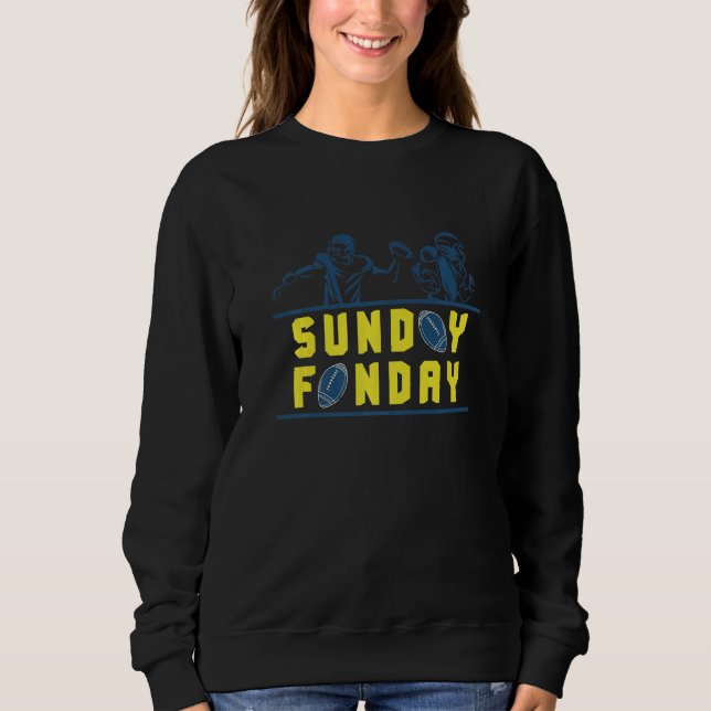 Sweatshirt Sunday Funday American College Football Premium (Devant)