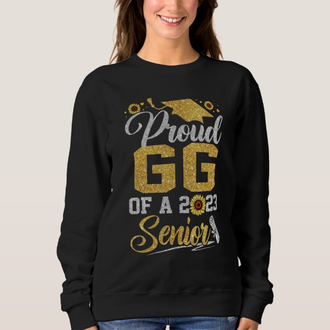 Sweatshirt Sunflower 2023 Proud gg Of A 2023 Senior Graduatio (Devant)