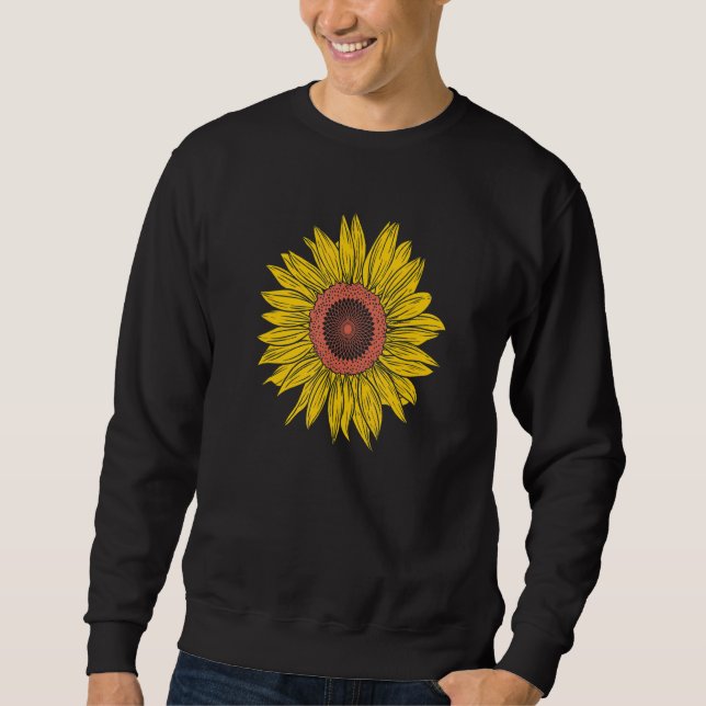 Sweatshirt Sunflower Garden Plant Nature Sun (Devant)