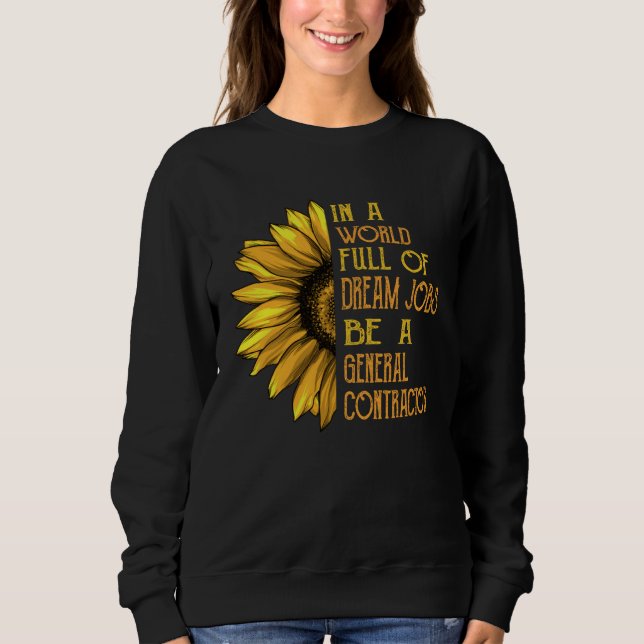 Sweatshirt Sunflower  General Contractor (Devant)