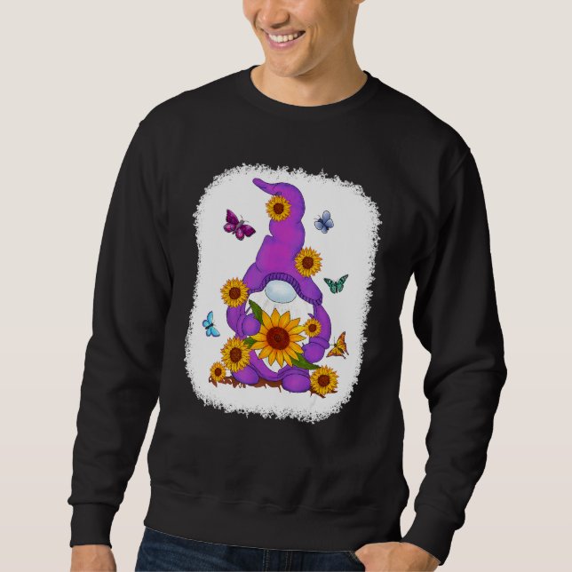 Sweatshirt Sunflower Gnome Paint Arrière - plan (Devant)