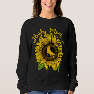 Sweatshirt Sunflower Husky Maman Chien