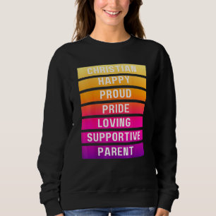 Sweatshirt Sunrise Christian Happy Fierté Fierté Parent Lgbtq
