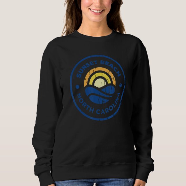 Sweatshirt Sunset Beach  NC Summertime Vacationing Sunrise Ci (Devant)