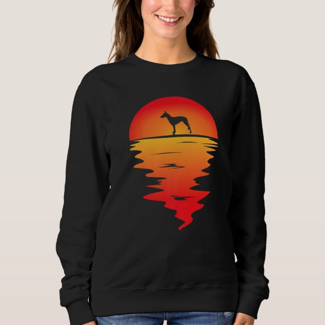 Sweatshirt Sunset Manchester Terrier Dog (Devant)