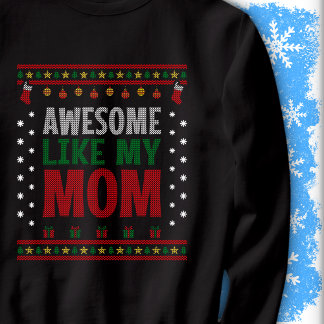 Sweatshirt Super Comme Ma Mère Noël Pull En Tricot Vue