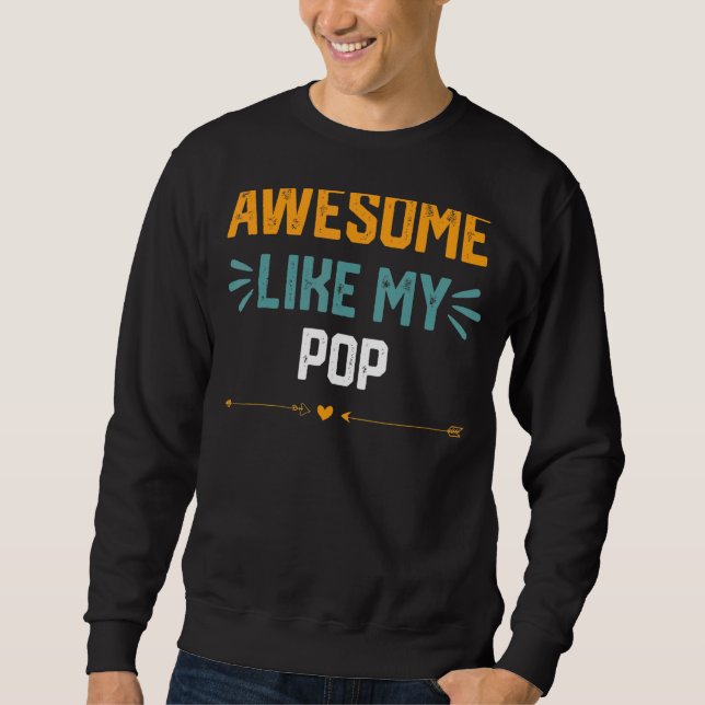 Sweatshirt Super Comme Mon Idée De Pop Pour Pop (Devant)
