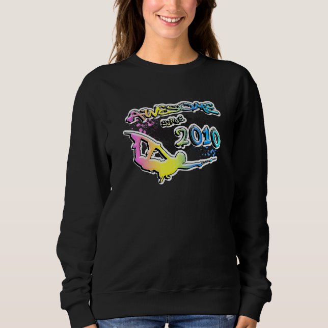 Sweatshirt Super depuis 2010 Wakeboard style de vie (Devant)