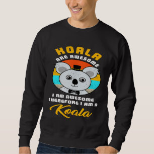 Sweatshirt Super Je Suis Koala Retro Costume Drôle Easy Hallo