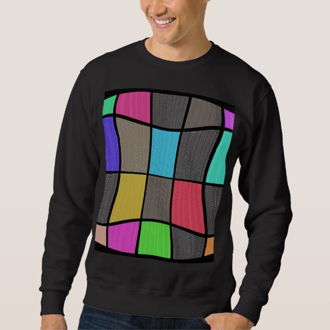 Sweatshirt Superbe design moderne de style Mondrian (Devant)
