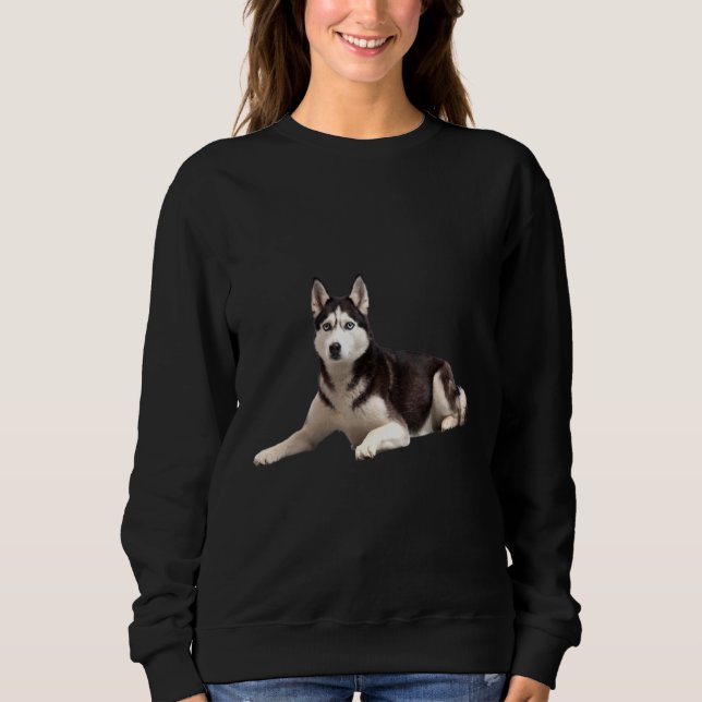 Sweatshirt Superbe Husky Sibérien (Devant)