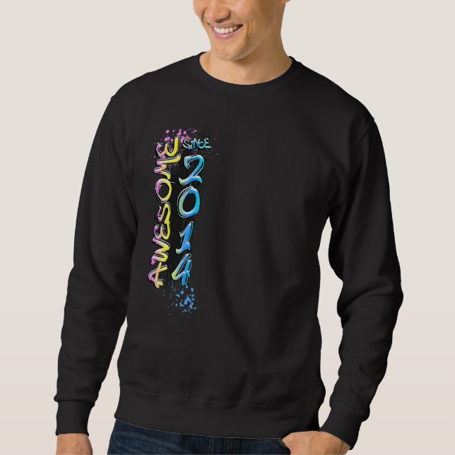 Sweatshirt Superbe motif de graffiti depuis 2014 (Devant)