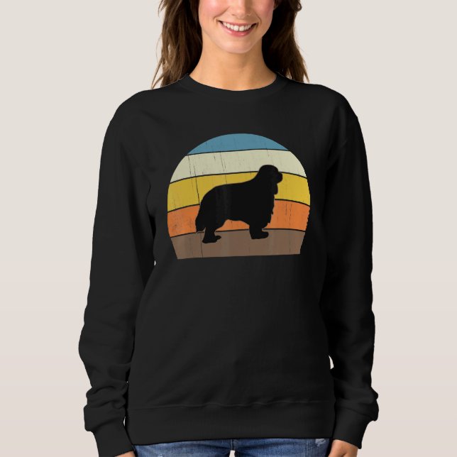 Sweatshirt Superbes Cavaliers King Charles Spaniels au couche (Devant)