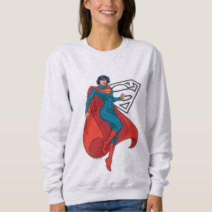 Sweatshirt Supergirl Hovering en costume bleu