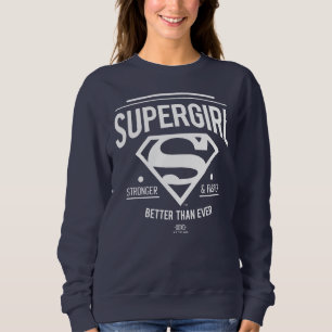 Sweatshirt Supergirl mieux que jamais Retro Graphic