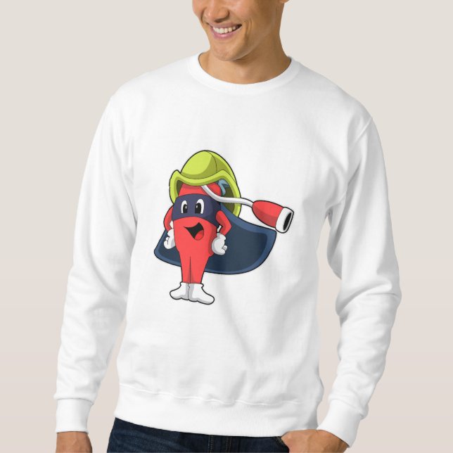 Sweatshirt Superhero comme pompier (Devant)