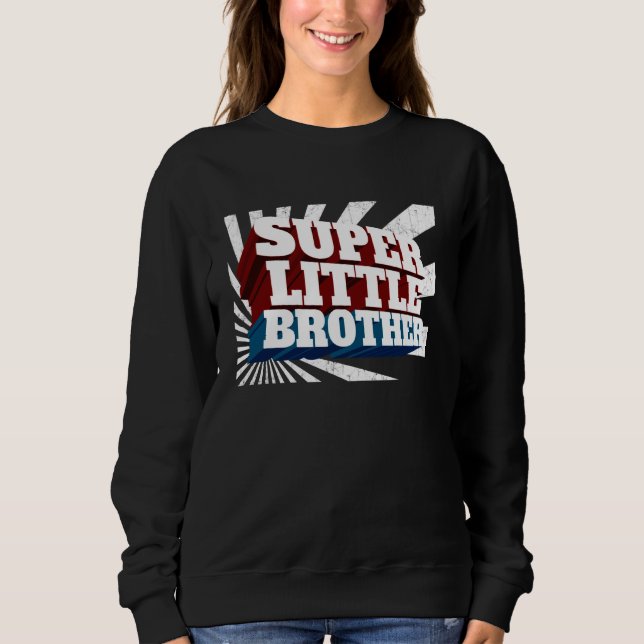 Sweatshirt Superhero Super Little Brother Comic (Devant)
