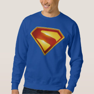 Sweatshirt Superman Golden S Shield brillance